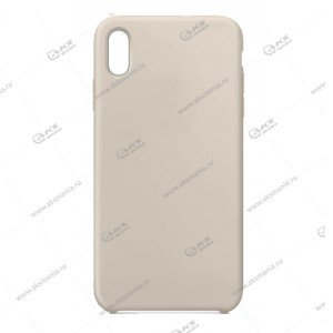 Silicone Case (Soft Touch) для iPhone XS Max бежевый