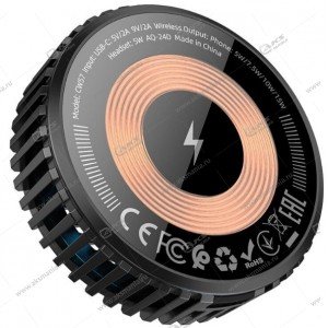 Беспроводная зарядка Hoco CW57 Air-cooled 15W magntic wireless fast charger