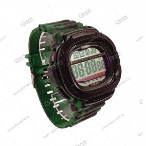 Наручные часы SKMEI WR50M №2 водонепроницаемые в пластике зеленый камуфляж