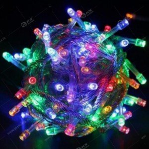 Гирлянда силиконовый провод 120LED разноцвет