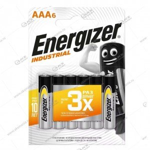 Элемент питания Energizer AAA LR03/6BL Industrial