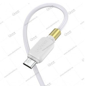 Кабель Borofone BX59 Defender charging data cable Micro USB белый