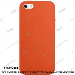 Silicone Case (Soft Touch) для iPhone 11 Pro Max красно-оранжевый
