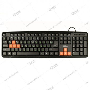Клавиатура KS-020U Dialog Standart - USB черный с оранжевым