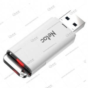 Флешка USB 2.0 16GB Netac U185 белый с LED индикатором