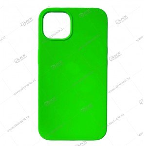 Cиликоновый чехол (Silicone Case) 360 для iPhone 15 Pro салатовый