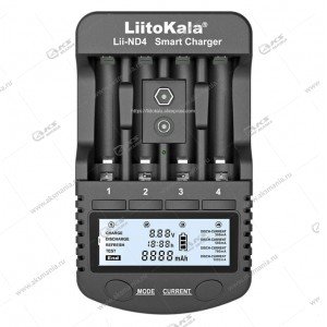 Зарядное устройство LiitoKala Lii-ND4 (AA AAA/ 9V Ni-MH/CD)