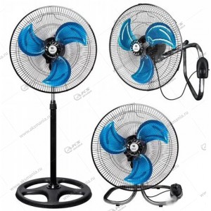 Вентилятор напольный ONIX ON-FS211,3в1, 18 дюймов, 3 режима скорости, 60W, упак.4шт