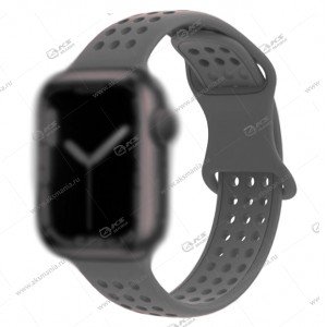 Ремешок Hoco WA08 Flexible series honeycomb silicone для Apple Watch(42/44/45/49mm) серый