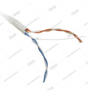 Кабель витая пара PROconnect UTP 2PR 24AWG, CCA, CAT5e, PVC серый, бухта 305 м (01-0022-3
