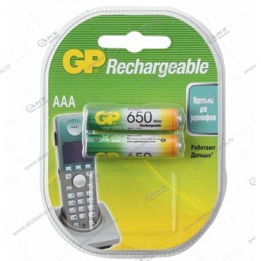 Элемент питания аккумулятор GP R3 (AAA) 650 mAh/2BL