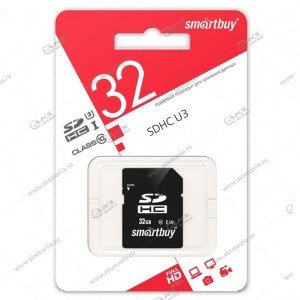 Карта памяти 32GB SDHC class 10 U3 SmartBuy