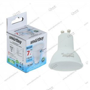 Лампа светодиодная Smartbuy GU10-7W-220V-4000K (рефлекторная, белый свет)