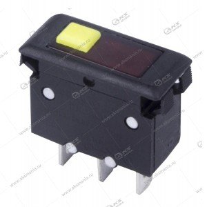Автомат - предохранитель REXANT 250V 15А (3с) RESET-OFF с подсветкой (IRS-1-B15) (ЦЕНА ЗА УП.10ШТ)