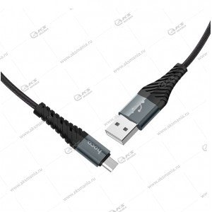 Кабель Hoco X38 Cool charging data cable Micro USB 1m черный