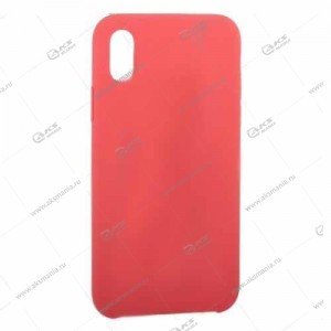 Silicone Case (Soft Touch) для iPhone XS Max коралловый