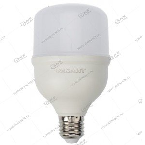 Лампа светодиодная Rexant высокомощная 30 Вт, E27 с переходником на E40 2850 лм 6500К нейтрал. свет