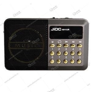 Колонка портативная JOC H011U FM TF USB LCD черный