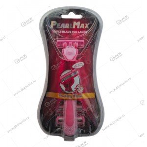 Одноразовый станок для бритья "PearlMax" PM-310 3 лезвия+ 3 сменных кассеты