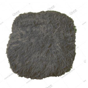Плед Lusnug 200x220см длинный ворс серый с легким блеском