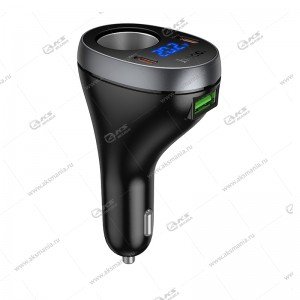 АЗУ Hoco Z61A Correct PD60W(2C1A) cigarette lighter car charger черный