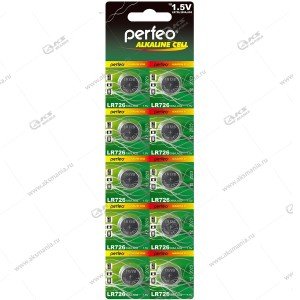 Элемент питания Perfeo LR726/10BL Alkaline Cell 396A AG2