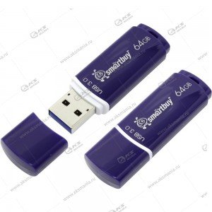 Флешка USB 3.0 64GB SmartBuy Crown Blue
