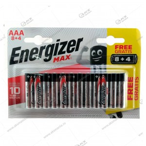 Элемент питания Energizer AAA LR03 Max/12BL