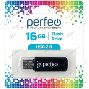 Флешка USB 2.0 16GB Perfeo C06 Черный