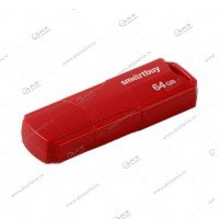 Флешка USB 2.0 64GB SmartBuy Clue Red