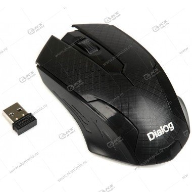 Мышь беспроводная MRON-07U Nakatomi Navigator RF 2.4G Optical-6кнопок+ролик прокрутки,USB,чёрн