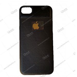 Силикон iPhone 5G/ 5S кожа NEW с логотипом черный