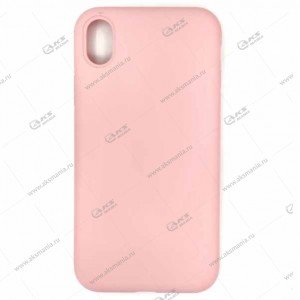 Silicone Case для iPhone XR розовый