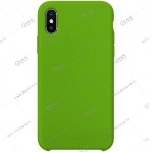 Silicone Case (Soft Touch) для iPhone XS Max зеленый