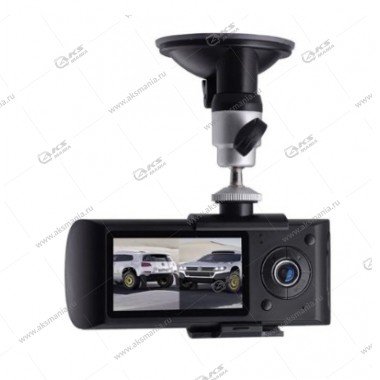 Видеорегистратор R300+2 камеры, GPS, TF, Mini HDMI, 1080hp