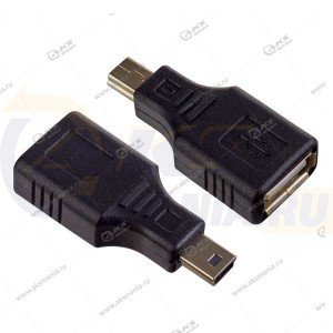 OTG переходник Perfeo A7016 USB2.0 A розетка - Mini USB вилка