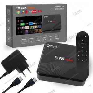 Смарт приставка Android TV Box Q98pro S905Y4 (RAM:4G ROM:64G)