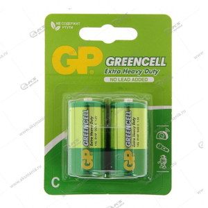 Элемент питания GP R14/2BL Greencell Extra Heavy Duty