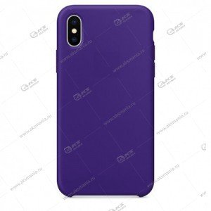 Silicone Case (Soft Touch) для iPhone XS Max фиолетовый