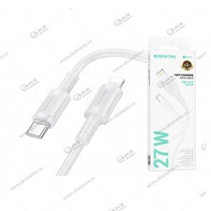Кабель Borofone BX111 Feliz PD Type to Lightning белый