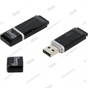 Флешка USB 2.0 4GB SmartBuy Quartz Black