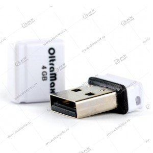 Флешка USB 2.0 4GB OltraMax 50 (маленькая) White