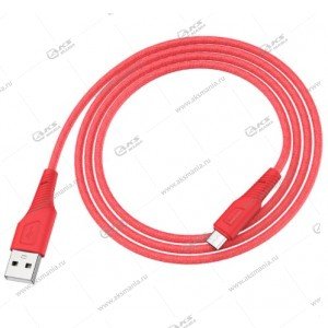 Кабель Hoco X58 Airy silicone charging data cable Micro USB красный