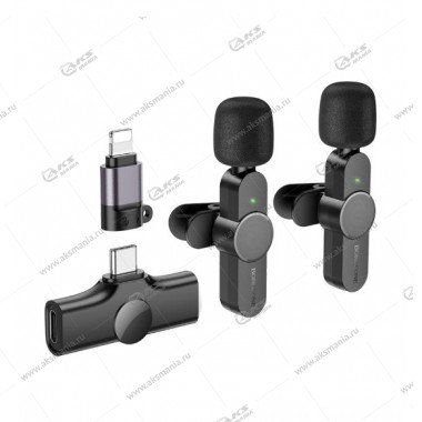 Беспроводной петличный микрофон Borofon BFK12 Trophy lavalier wireless Lightning черный