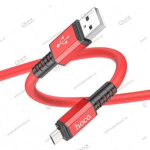 Кабель Hoco X85 charging data cable Micro USB красный