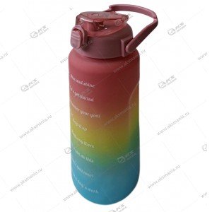 Бутылка для воды "Матрешка" 3в1 (2000ml. 900ml. 300ml) розовый