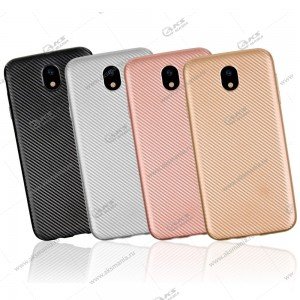Силикон Samsung J5(2017)/J530 карбон розовый