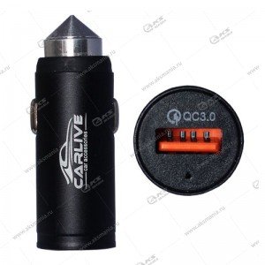 АЗУ 1USB QC3.0 5V 3A CR26 черный без упаковки