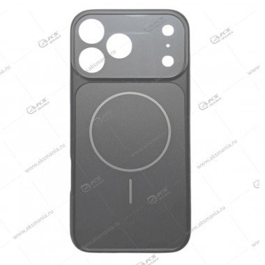Накладка пластиковая с MagSafe для iPhone 17 Pro Max серебряный