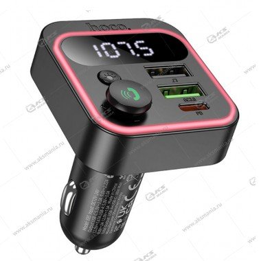 FM Модулятор Hoco E85 Tiger PD20W+QC3.0 черный